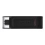 Kingston | USB Flash Drive | DataTraveler 70 | 128 GB | USB 3.2 Gen 1 Type-C | Black - 2
